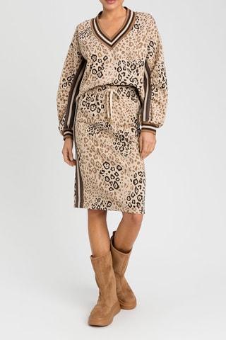 Jupe droite taille haute - Beige - Twin Set