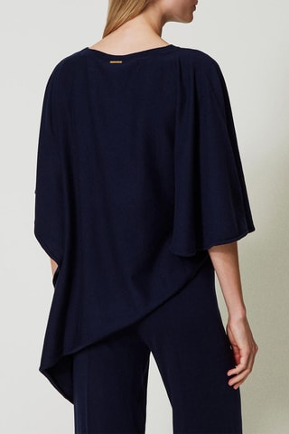 Poncho - Bleu marine - Twin Set