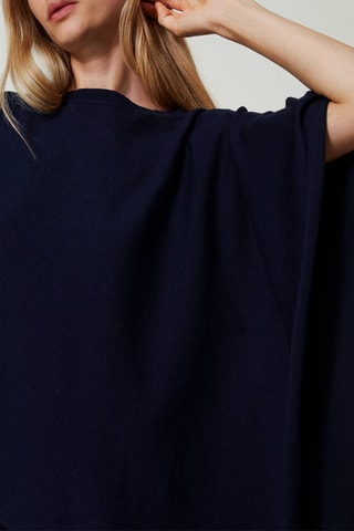 Poncho - Bleu marine - Twin Set