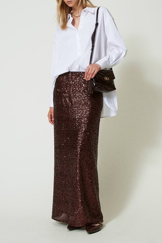 Jupe longue - Marron - Twin Set