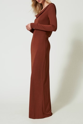 Robe longue - Marron - Twin Set
