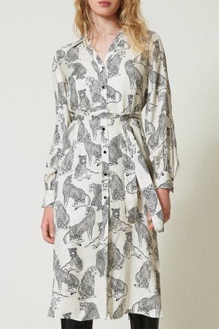 Robe chemise - Blanc - Twin Set