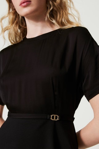 Robe midi - Noir - Twin Set