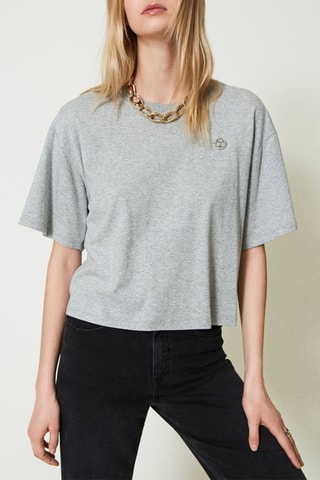 T-shirt - Gris clair chiné - Twin Set