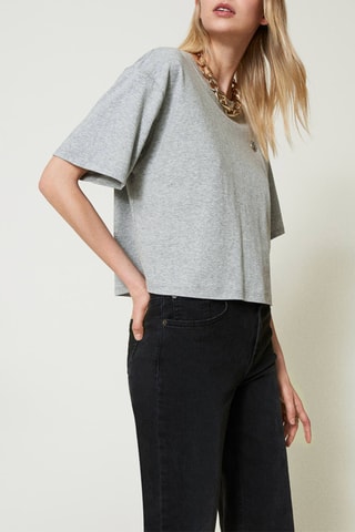 T-shirt - Gris clair chiné - Twin Set