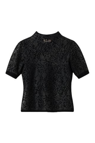 Top en dentelle - Noir - Twin Set