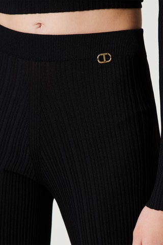 Pantalon taille haute - Noir - Twin Set