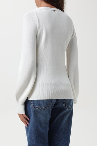 Pull trompe-l'oeil - Blanc - Twin Set