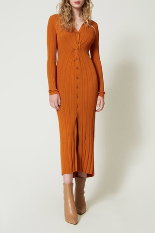 Robe pull - Moutarde - Twin Set