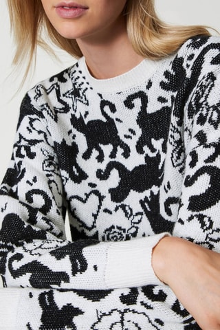 Pull en laine et cachemire - Blanc - Twin Set