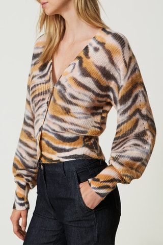 Gilet en cachemire et laine - Multicolore - Twin Set