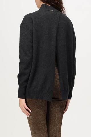 Sous-pull en laine - Gris foncé - Twin Set