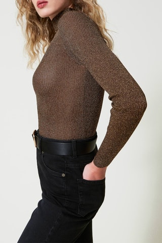 Sous-pull - Marron pailleté - Twin Set