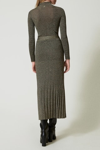 Jupe plissée taille haute - Gris - Twin Set
