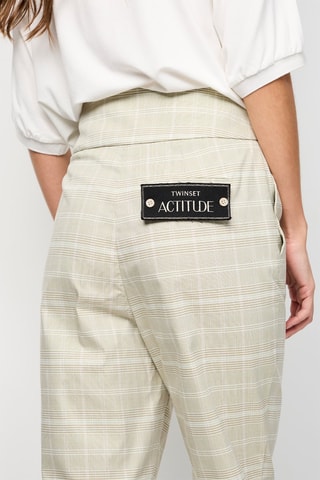 Pantalon cigarette Gris clair