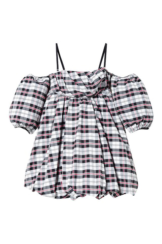 Robe boule en angora Blanc