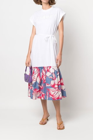 Robe midi Blanc