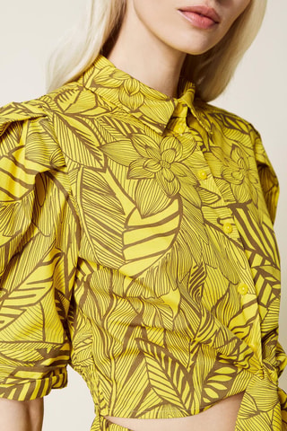 Chemisier noué Jaune