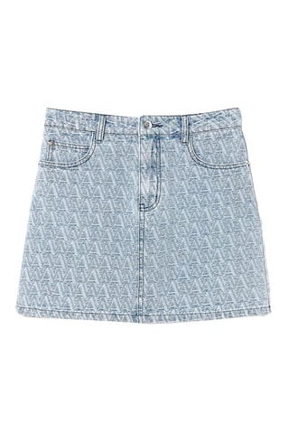 Minijupe en jean Bleu