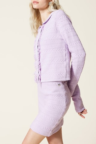 Jupe droite Lilas