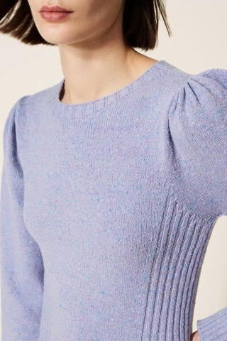 Robe pull en laine - Violet