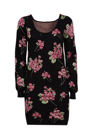 Robe pull - Noir et rose