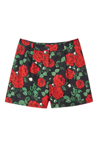 Short taile haute - Noir et rouge
