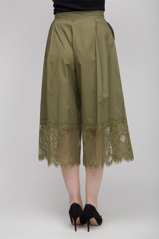 Jupe-culotte taille haute - Vert