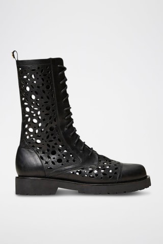 Bottines en cuir - Noir