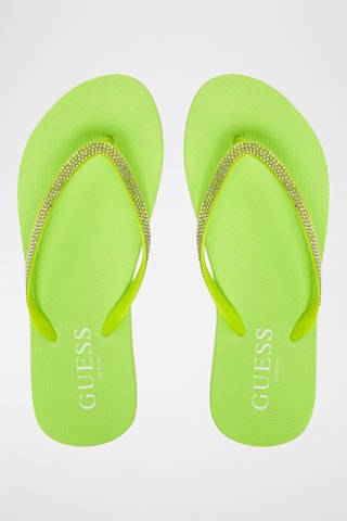 Tongs - Vert clair et argenté - Guess