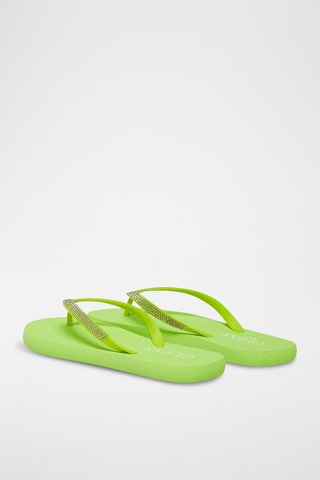 Tongs - Vert clair et argenté - Guess