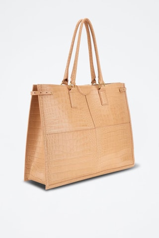 Cabas en cuir Isa - Nude - Guess