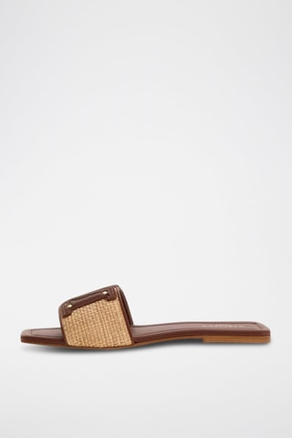 Mules en cuir Ramada - Beige et marron - Guess By Marciano