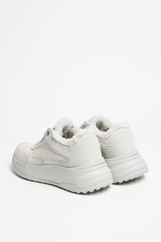 Baskets plateformes fourrées Farrea - Gris clair - Guess