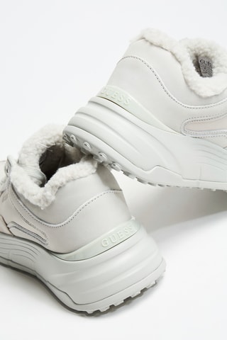 Baskets plateformes fourrées Farrea - Gris clair - Guess