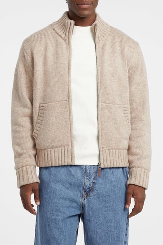 Gilet en laine - Beige chiné