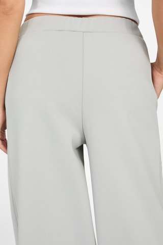 Pantalon wide legs - Gris clair