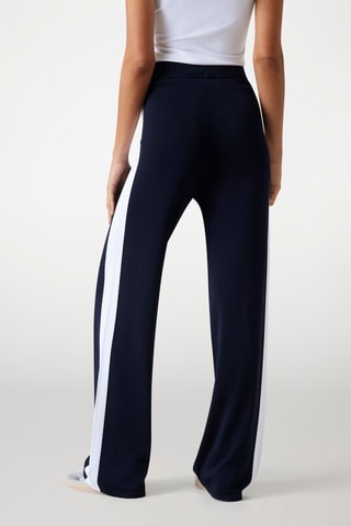Pantalon taille haute - Bleu marine