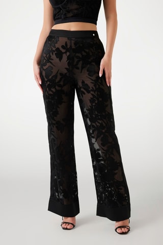 Pantalon taille haute - Noir