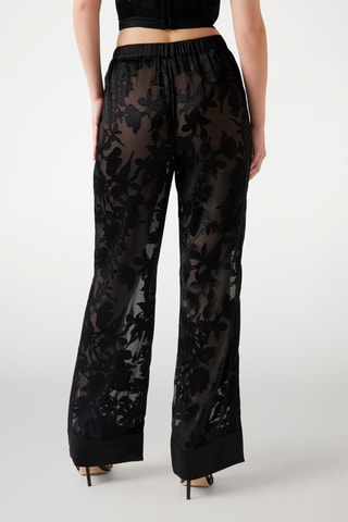 Pantalon taille haute - Noir
