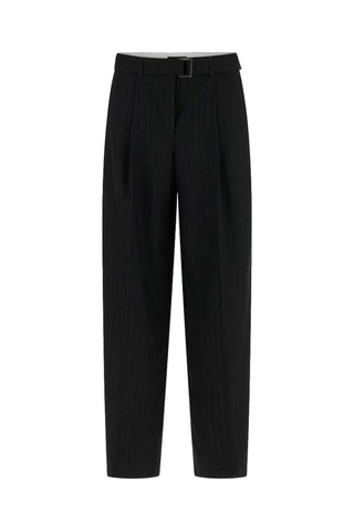 Pantalon relaxed taille haute - Noir