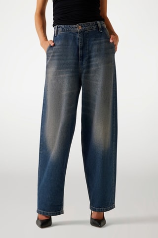 Jean taille haute - Bleu