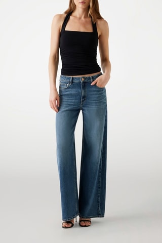 Jean taille haute - Bleu