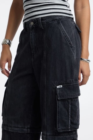 Jean cargo 2-en-1 - Noir