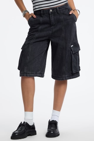 Jean cargo 2-en-1 - Noir