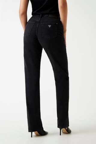 Jean straight taille haute - Noir