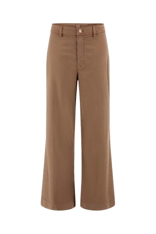 Jean wide legs taille haute - Marron