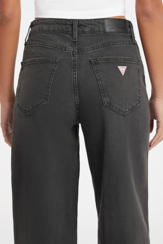 Jean barrel taille haute - Noir