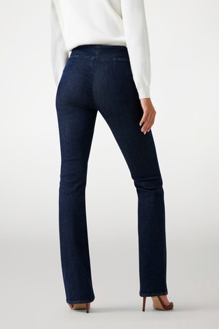Jean bootcut taille haute - Bleu marine