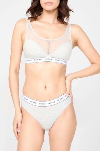 Brassière en coton biologique - Gris clair